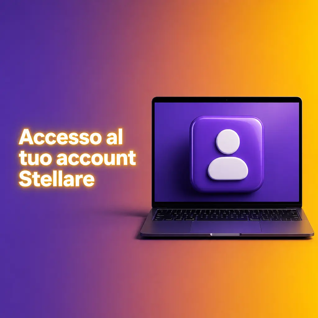Pagina di accesso al conto Stellare