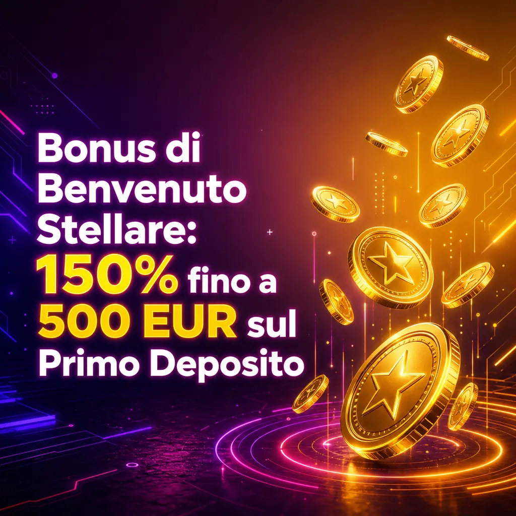 Bonus di benvenuto Stellare 150% fino a 500 EUR