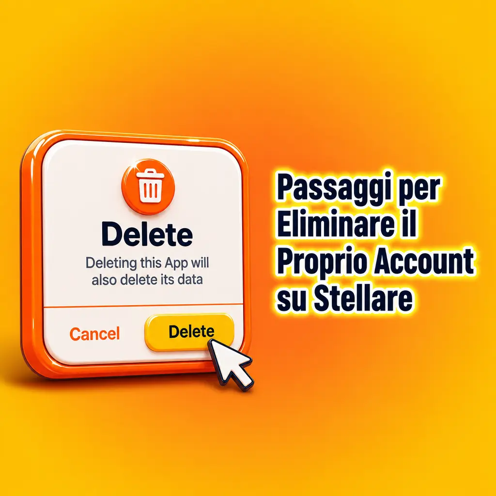 Schermata delle impostazioni account per la chiusura su Stellare