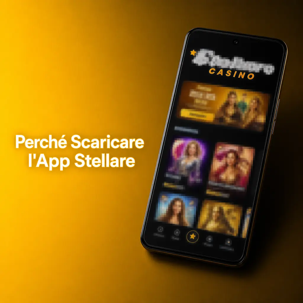 Schermata dell'app Stellare per scommesse e casinò